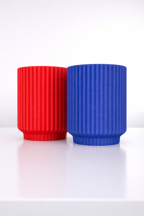 3D Printed Spiral Ribbed Toothbrush Holder