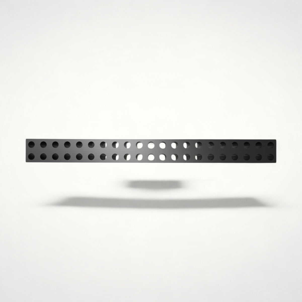 NG Organisers 188x18mm black modular drawer base unit with a perforated design for custom storage configurations.