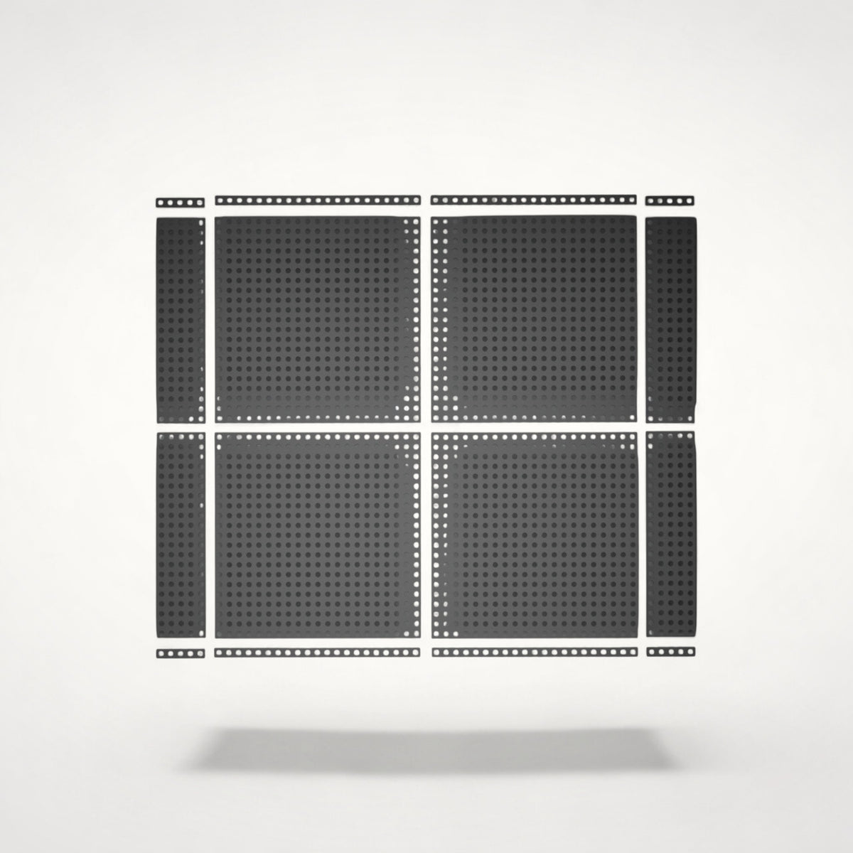 NG Organisers 188x18 base module for modular drawer systems, featuring a durable grey perforated design.