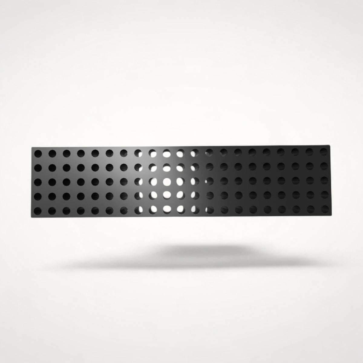 NG Organisers 188x45mm black modular drawer base unit with a perforated grid pattern for custom storage layouts.