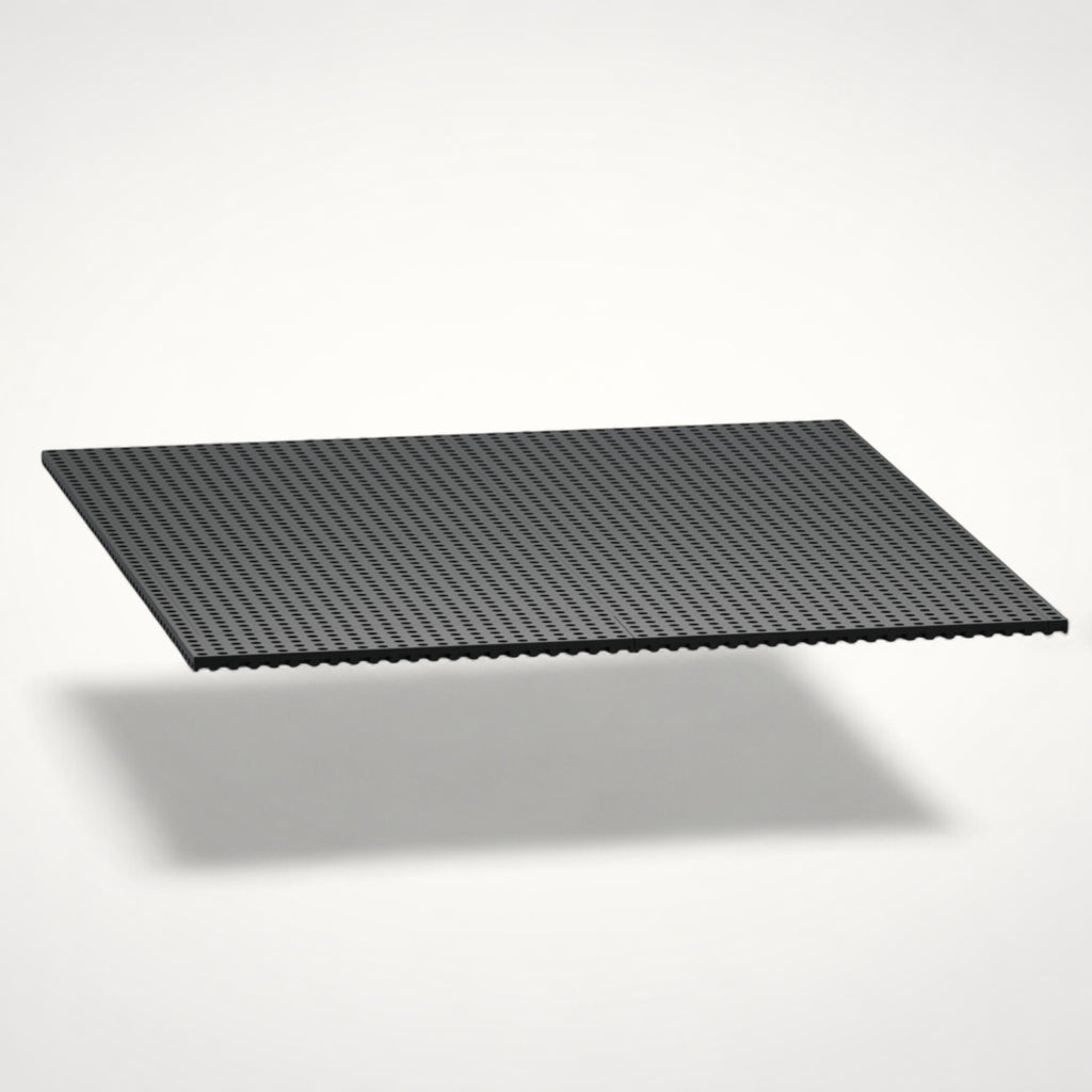 NG Organisers 188x45mm black modular drawer base unit with a perforated grid surface for custom storage layouts.