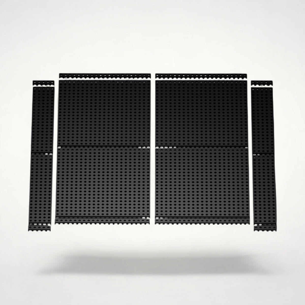 NG Organisers 188x9 base modules in black, featuring a perforated modular design for custom drawer storage layouts.