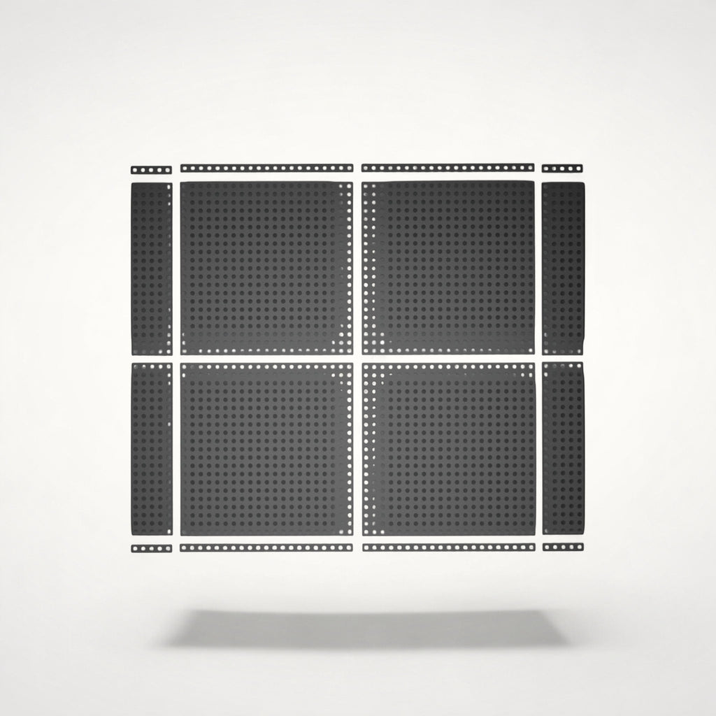 NG Organisers 45x18 base module component for modular drawer storage systems with a perforated grid design