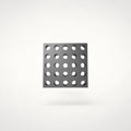 NG Organisers 45x45mm square base module with a grid of circular holes for a modular drawer storage system.