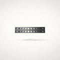 NG Organisers 90x18mm grey modular drawer base unit with a perforated design for custom storage layouts.