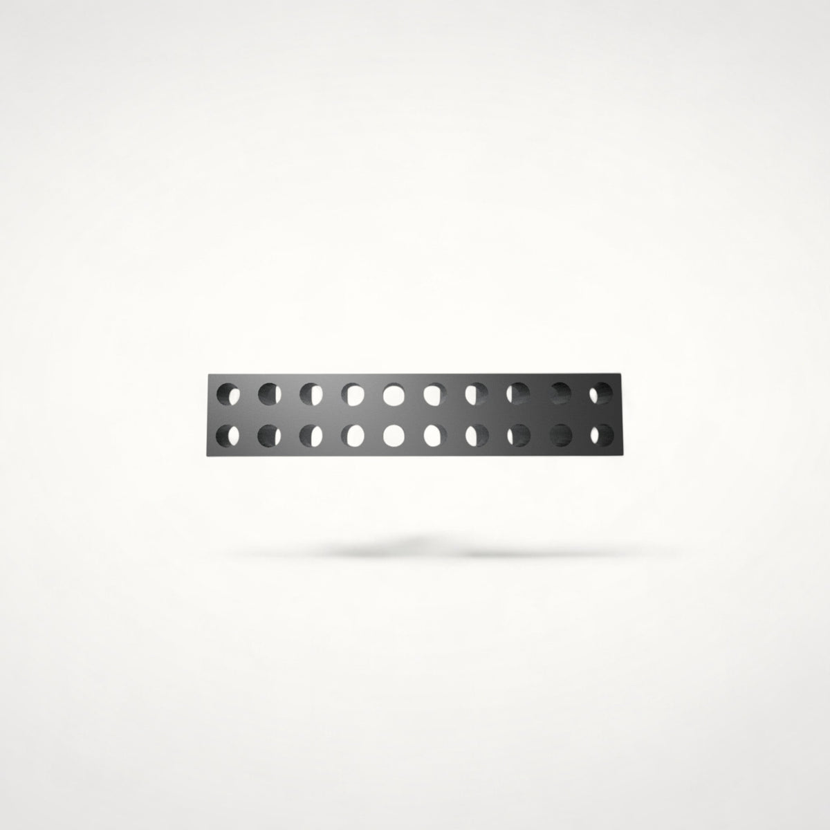 NG Organisers 90x18mm grey modular drawer base unit with a perforated design for custom storage layouts.