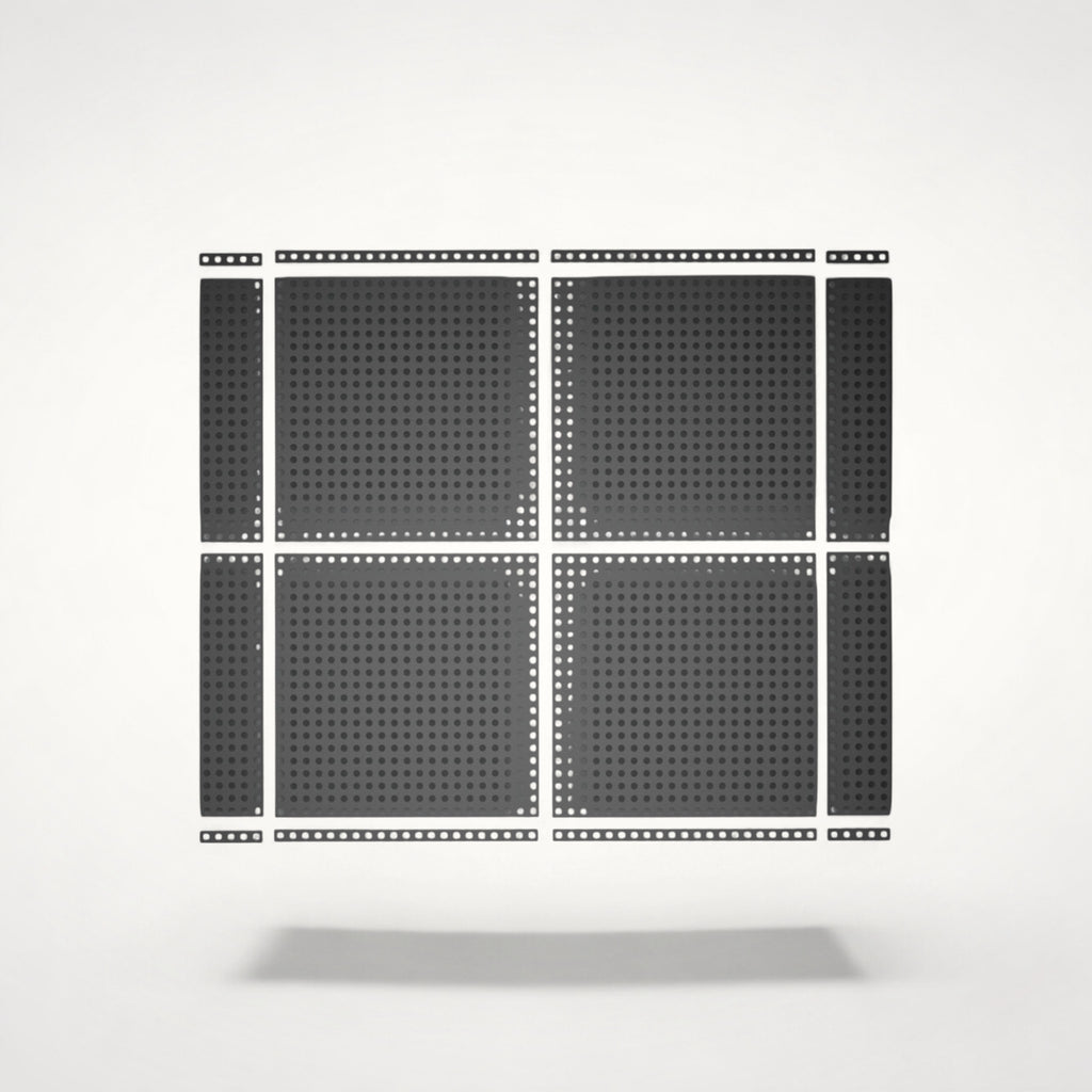 NG Organisers 90x18mm modular drawer base component with a perforated grid design for custom storage layouts