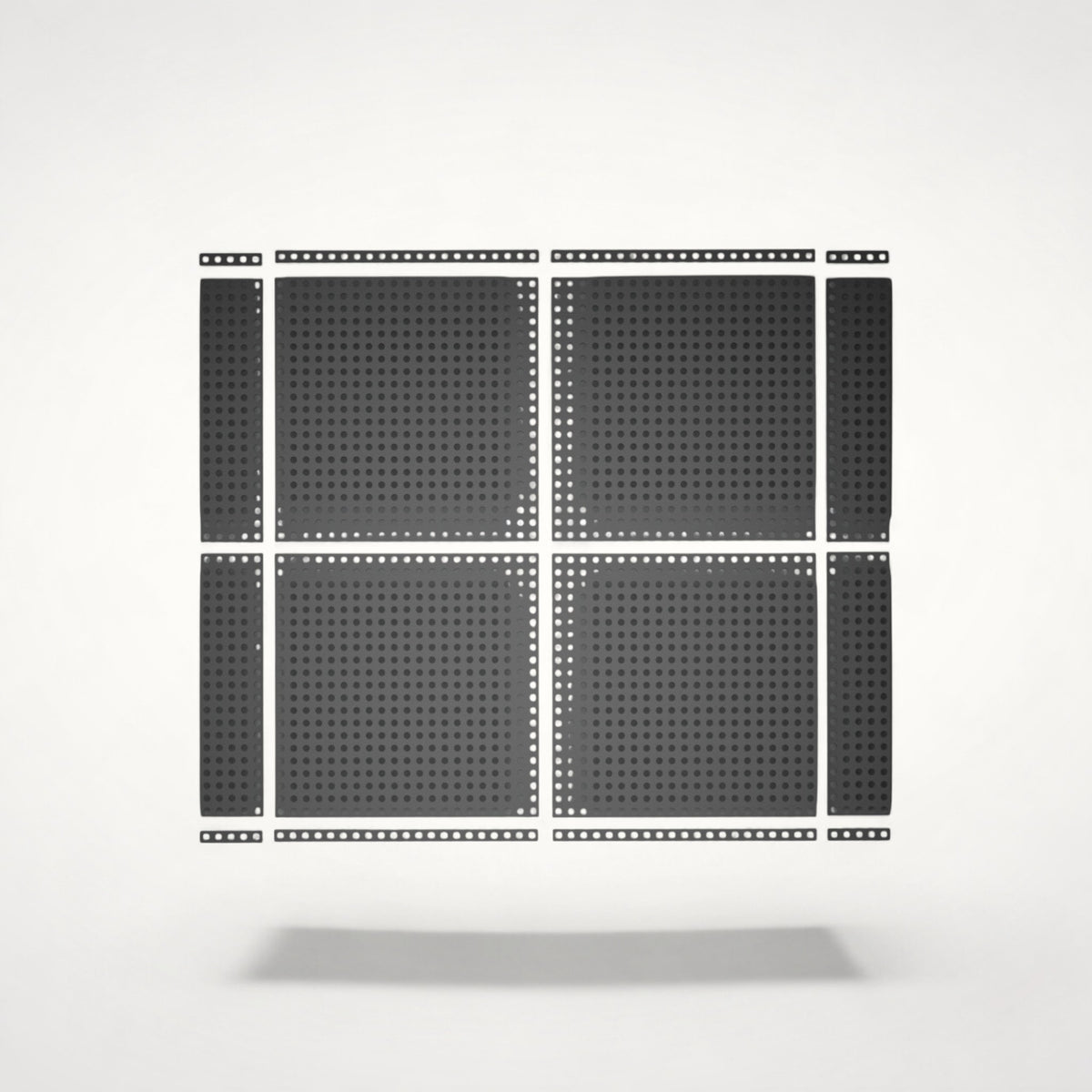 NG Organisers 90x18mm modular drawer base component with a perforated grid design for custom storage layouts