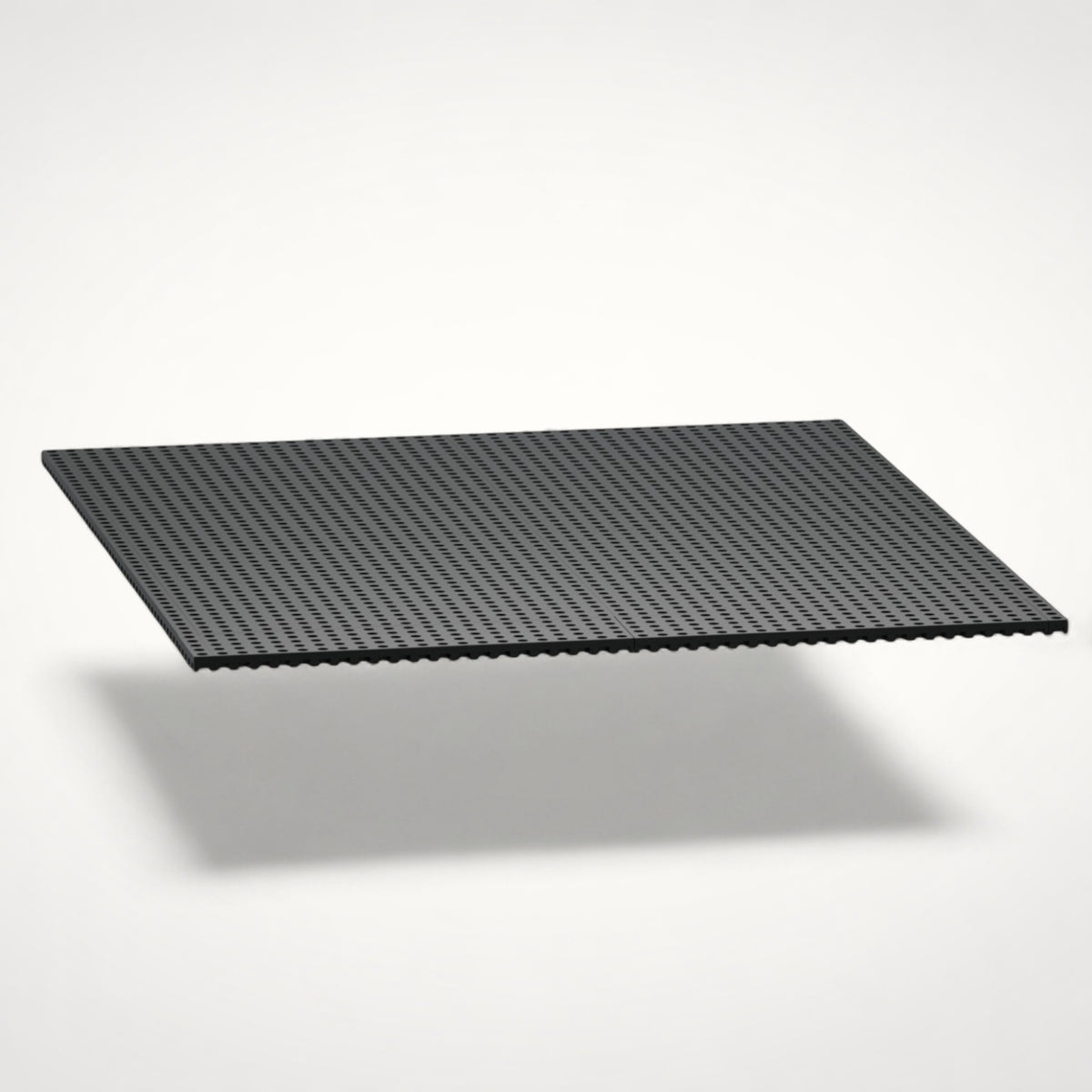 NG Organisers 90x45mm black modular base plate for custom drawer storage systems with a grid pattern surface.