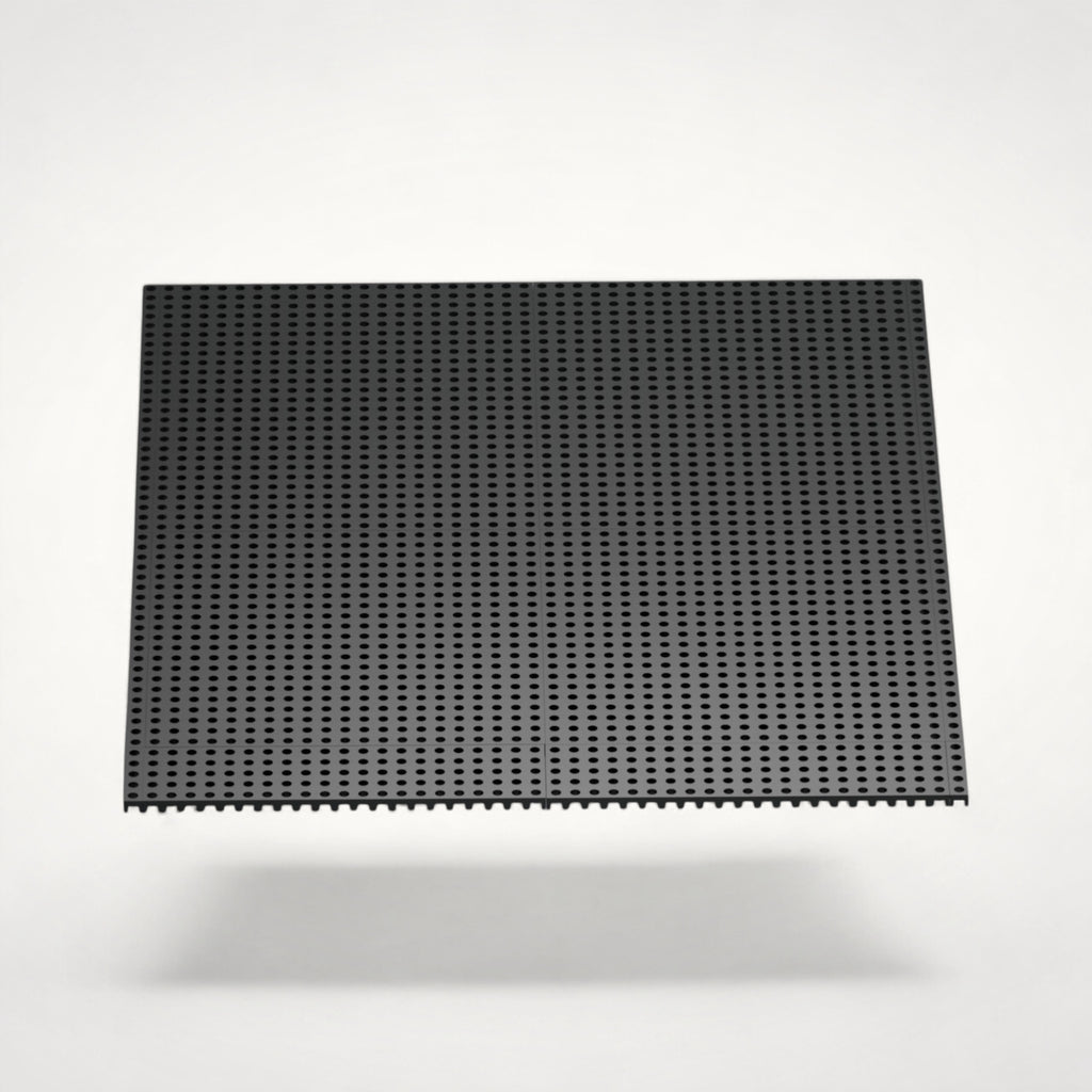 NG Organisers 90x45mm black perforated base module for modular drawer storage systems.
