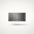 NG Organisers 90x45mm black modular drawer base with a grid of circular holes for custom storage configurations.