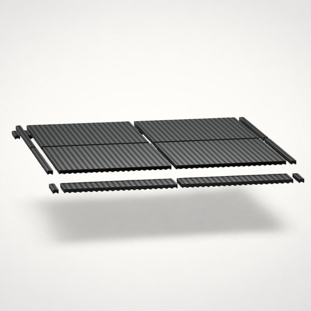 NG Organisers 90x9 base modules in black, shown as modular components for a customisable drawer storage system.