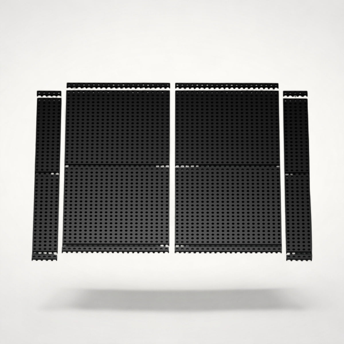 NG Organisers 90x9 base modules in black, featuring a perforated design for modular drawer storage systems.