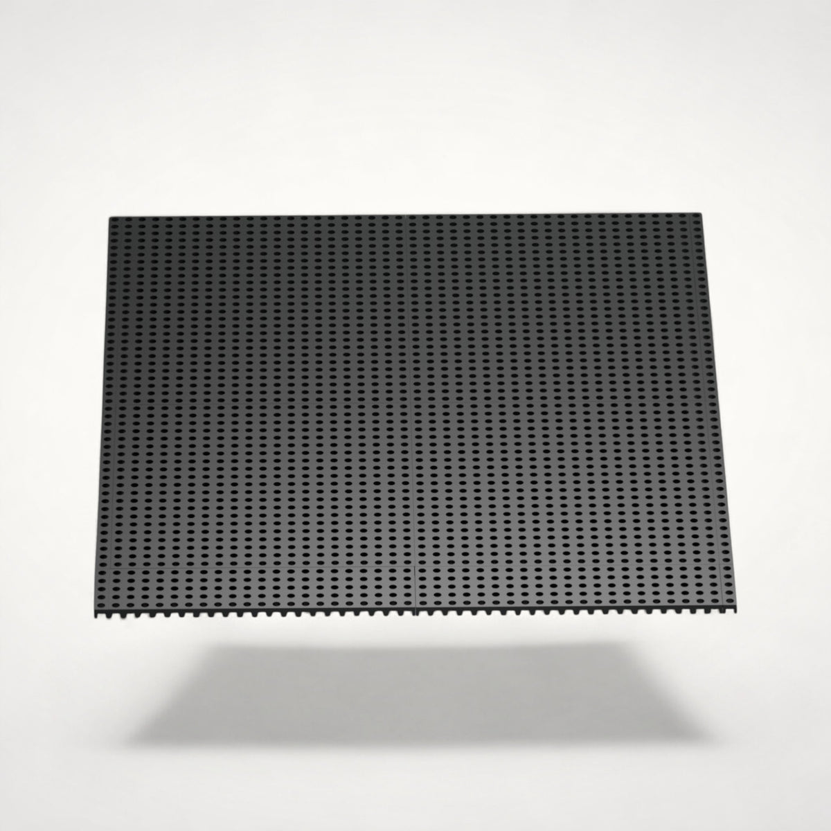 NG Organisers 90x90mm black modular drawer base panel with a perforated grid design for custom storage layouts.