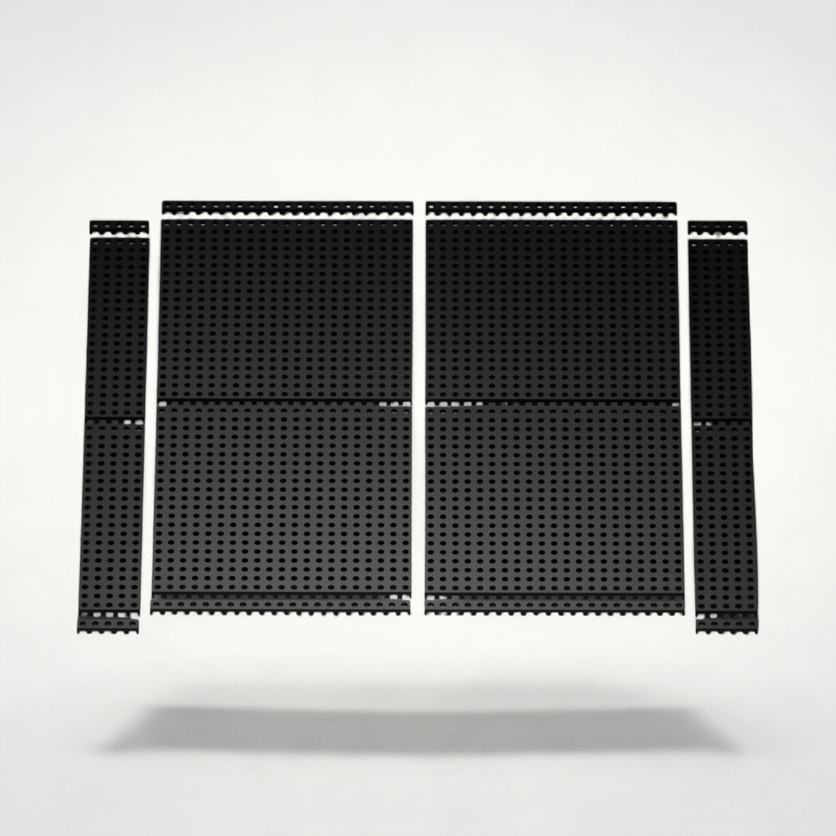 NG Organisers 9x9 base modules in black, featuring a perforated modular design for custom drawer storage layouts.