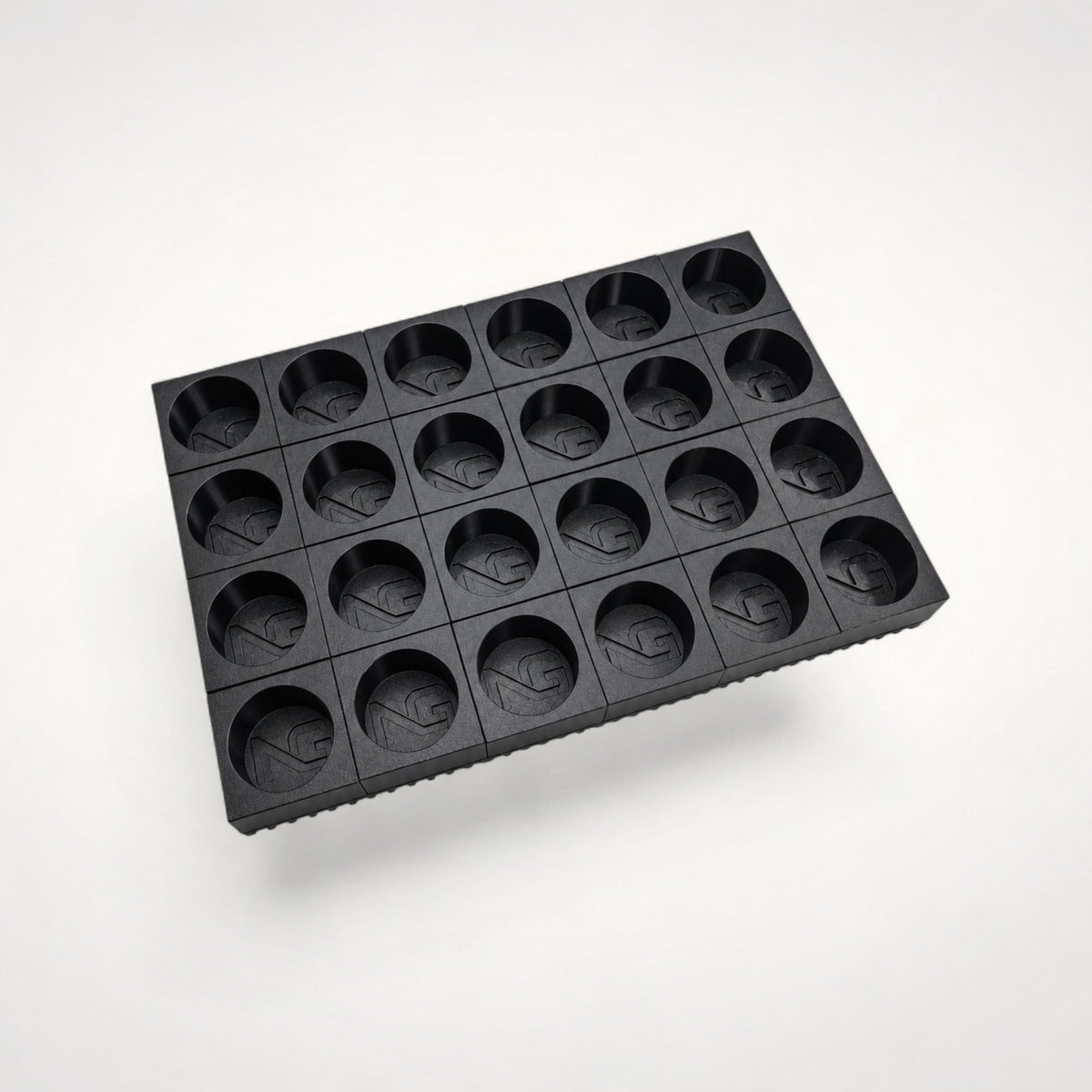 NG Organisers large black coffee pod holder for 24 Dolce Gusto pods with a modular grid design