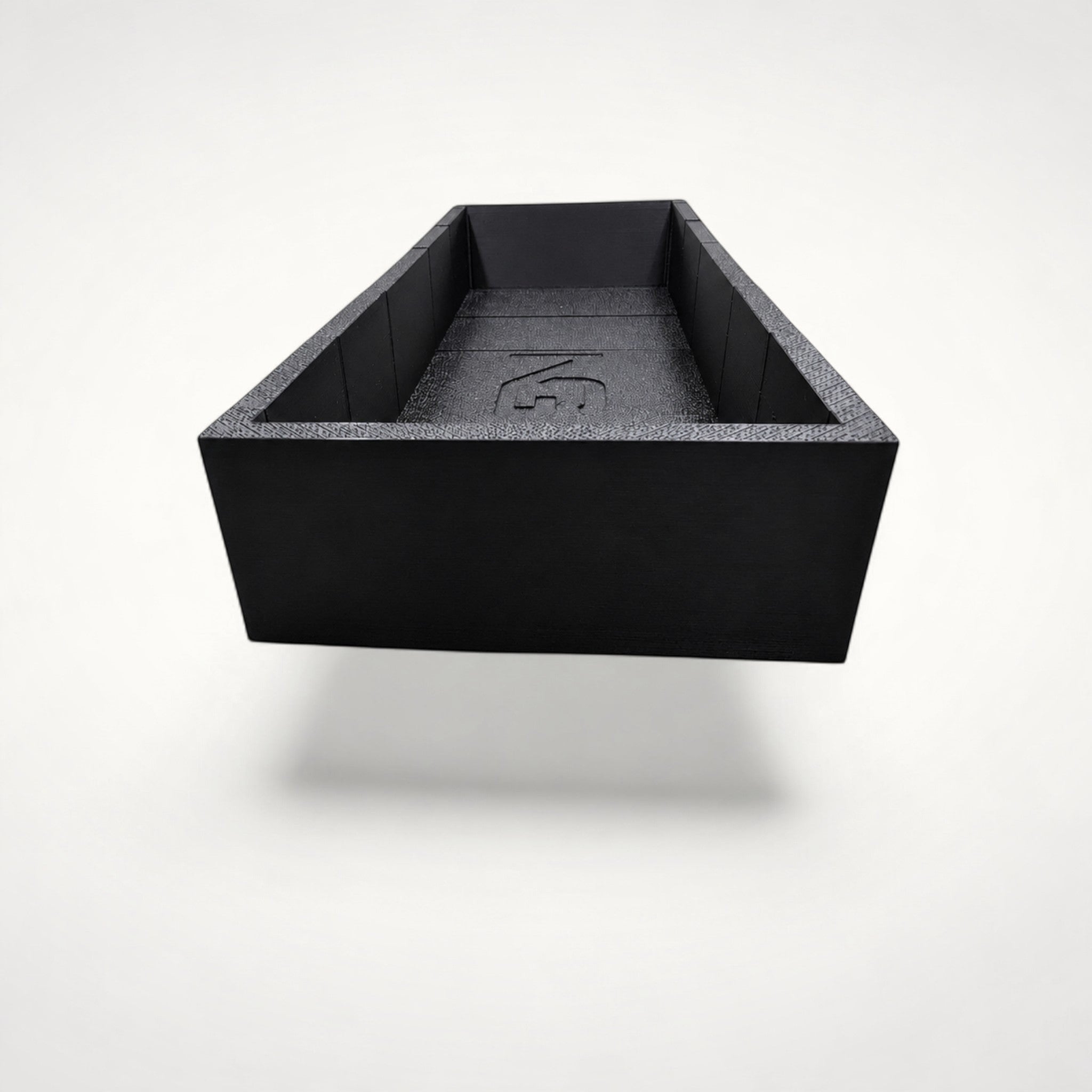 NG Organisers black 3D-printed modular drawer storage box with a textured finish and branded base.