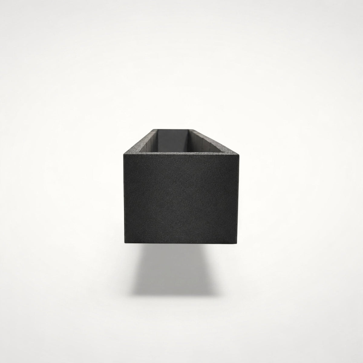 NG Organisers modular storage box in black, featuring a long, narrow rectangular design for drawer organisation.