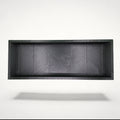 NG Organisers black rectangular modular storage box with a textured finish and embossed logo on the base.