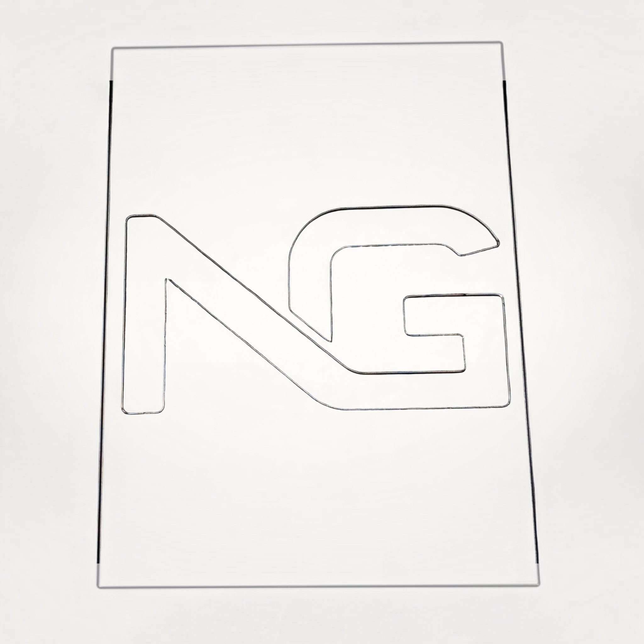 NG Organisers clear acrylic modular box divider with engraved brand logo