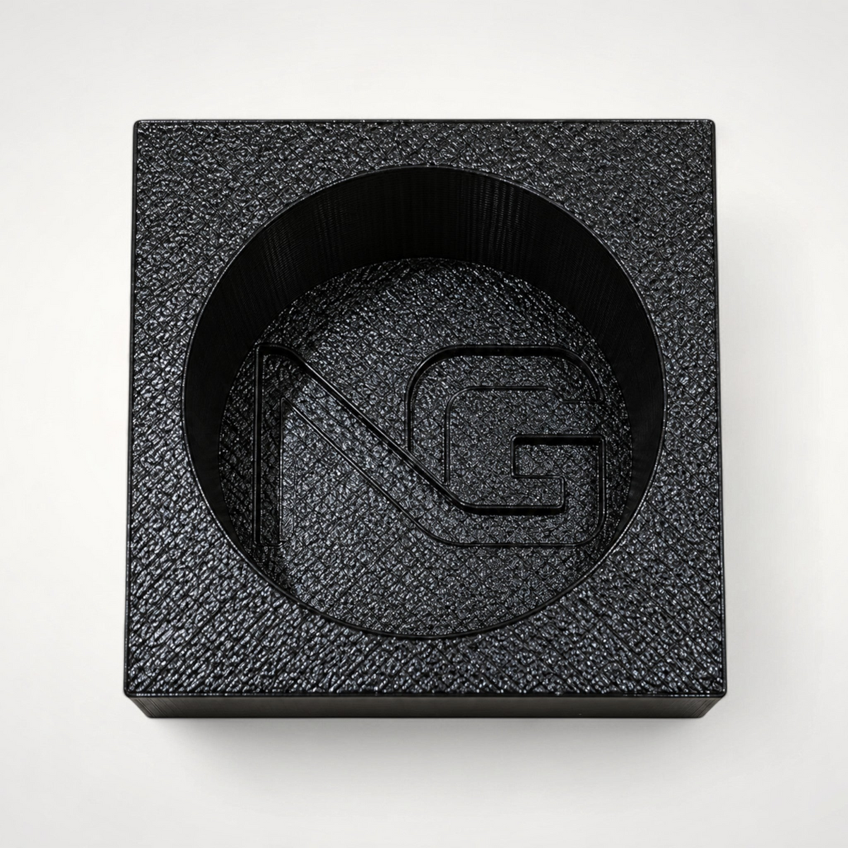 NG Organisers black modular drawer insert for Dolce Gusto coffee pods with a textured finish and logo detail