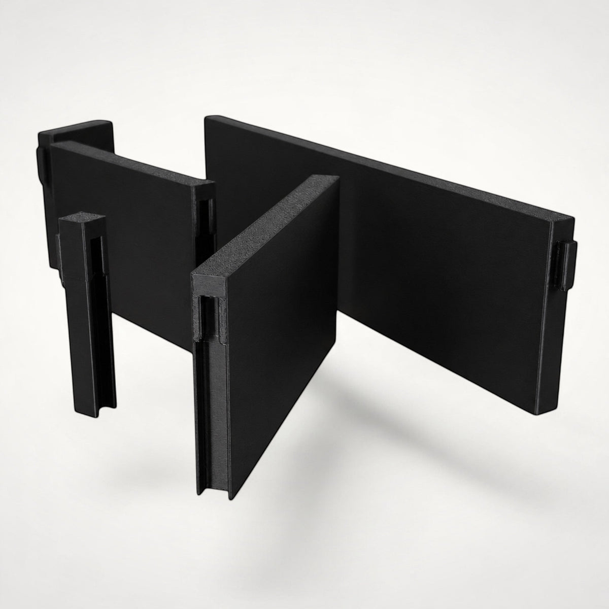 NG Organisers Large Wall Module in black, a long drawer divider component for custom storage configurations.
