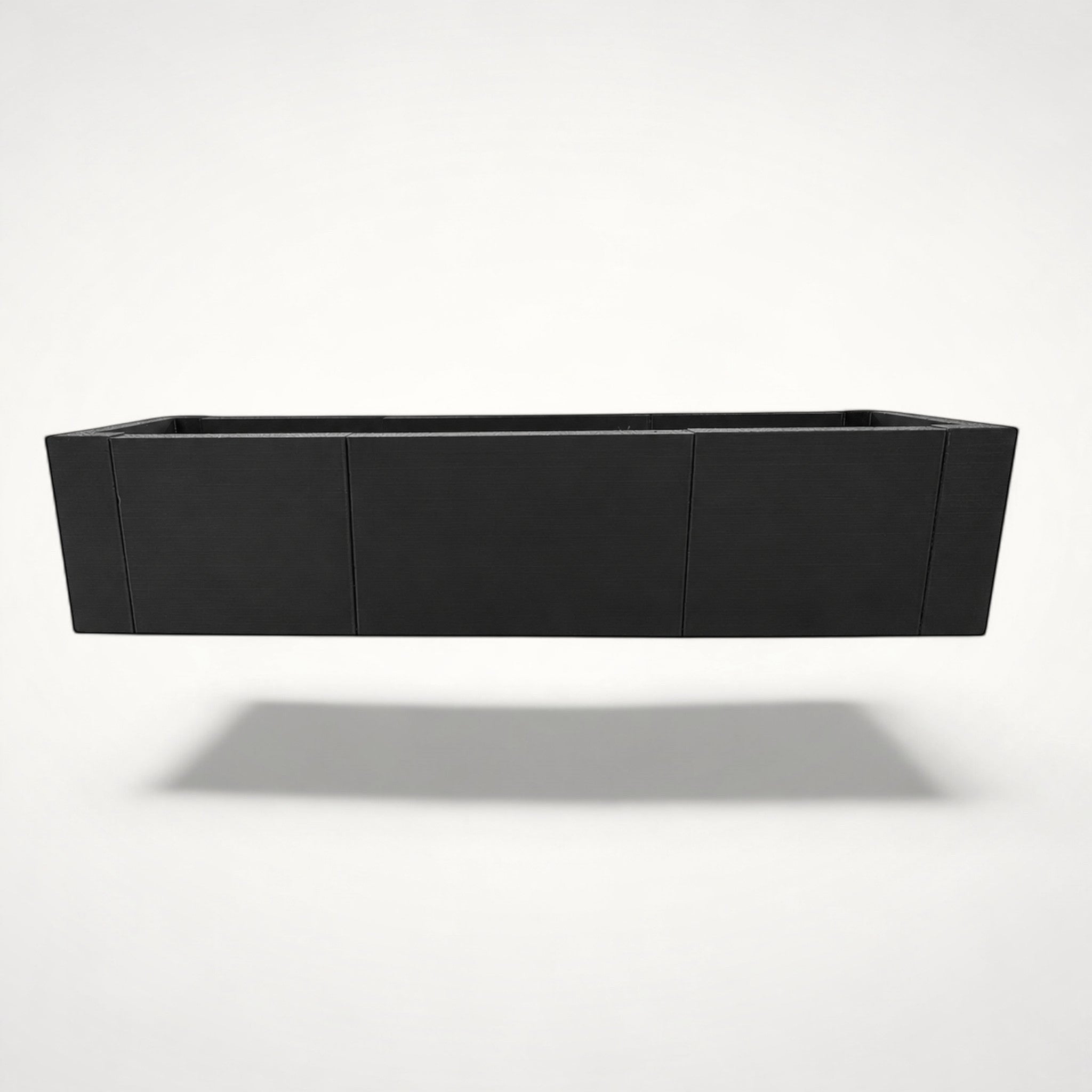 NG Organisers modular black storage box insert for drawers with a slim rectangular design