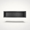 NG Organisers slim black modular storage box insert with branded center module for drawer organisation.