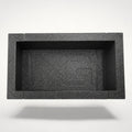 NG Organisers modular storage box in black with a textured finish and branded centre module for drawer organisation.
