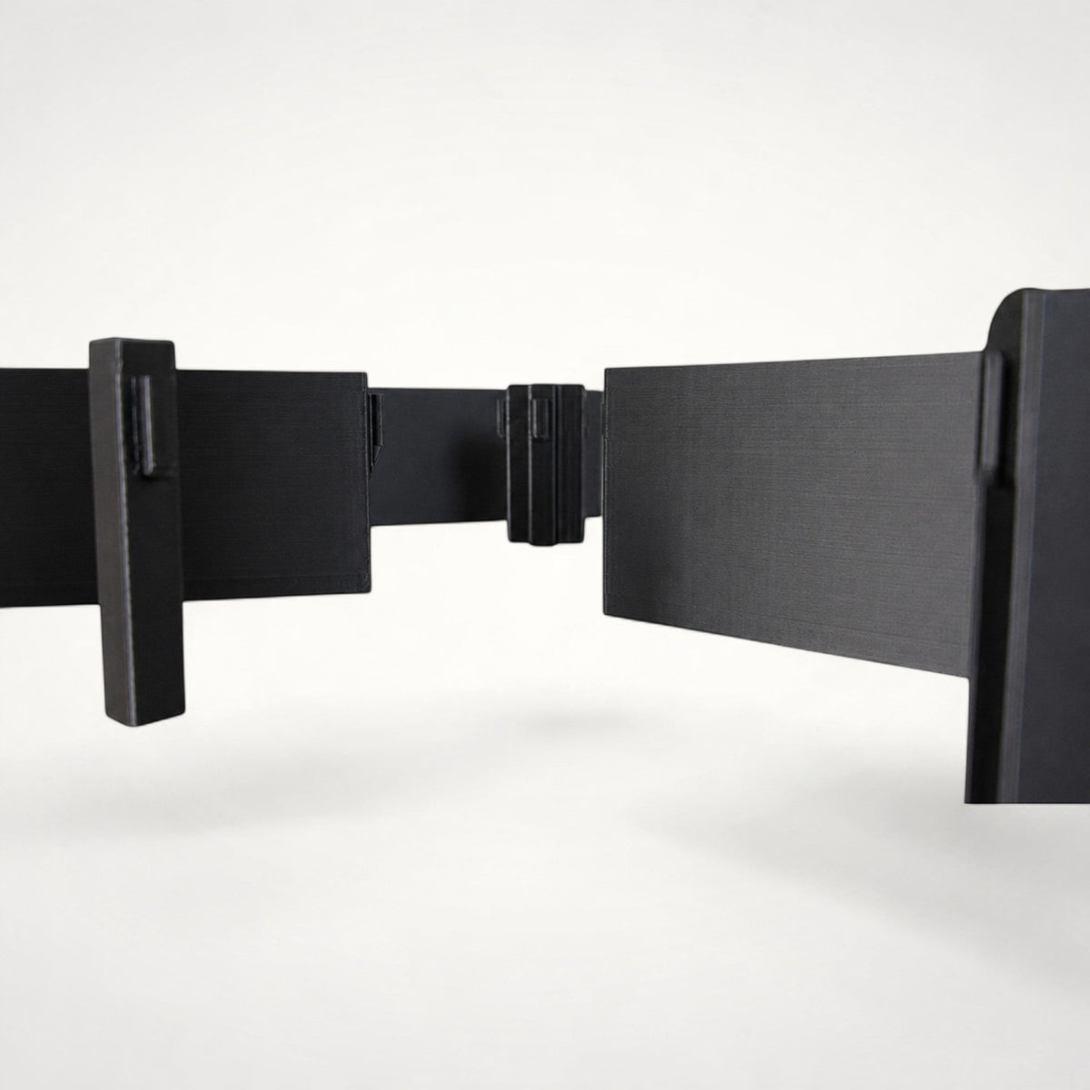 NG Organisers small black wall module for drawer divider systems, showing connector details and compact design.