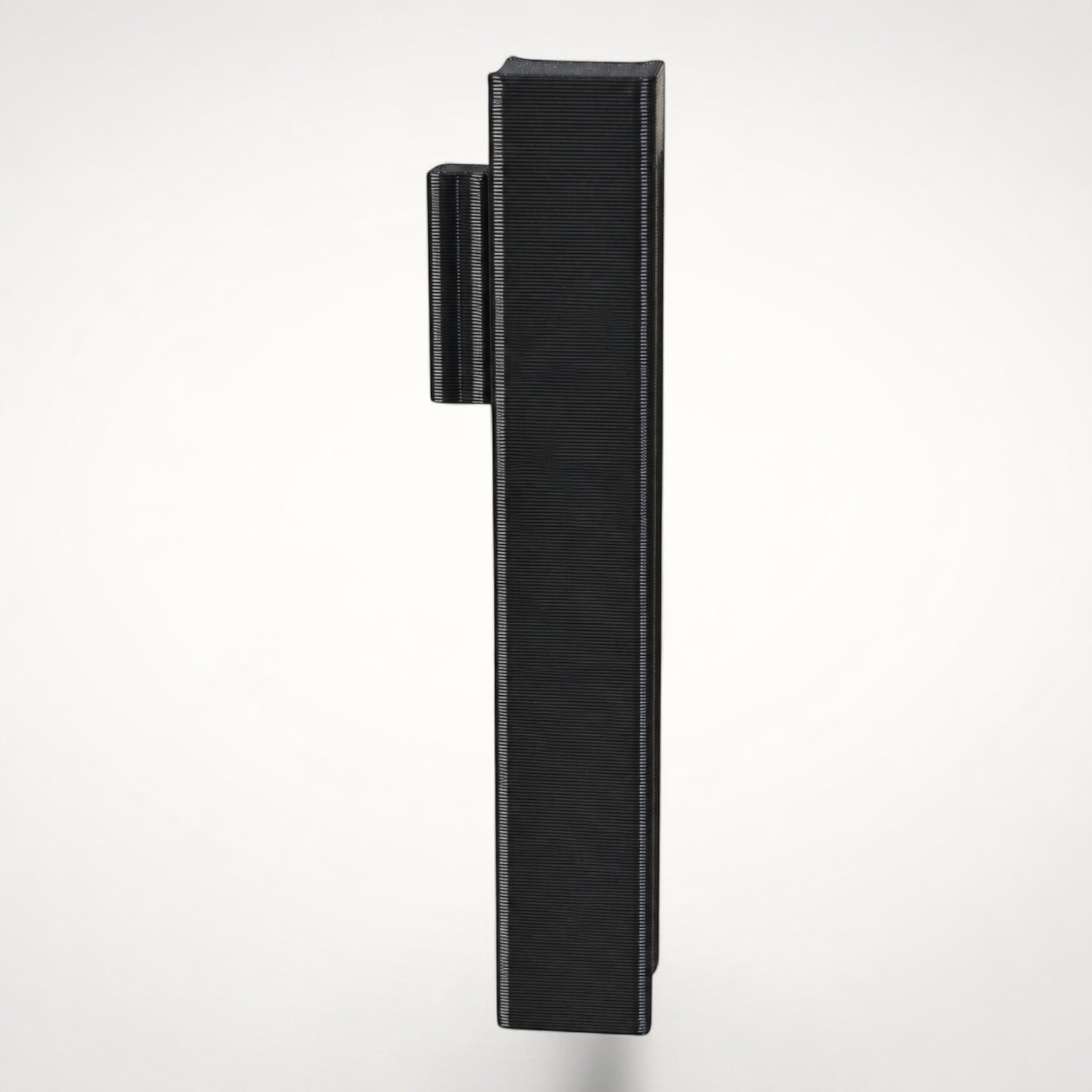 NG Organisers black Unit Wall module for custom drawer divider systems with a short, precise profile.