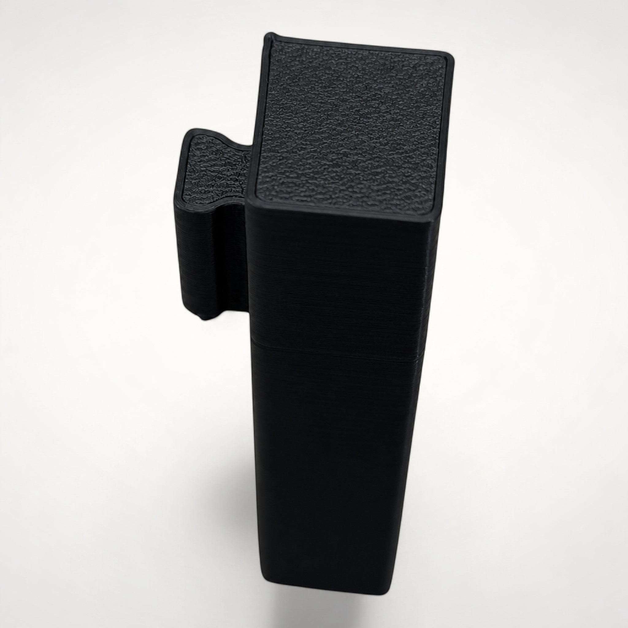 NG Organisers black Unit Wall module for custom drawer divider systems with a textured finish and connector tab.